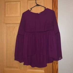 Stylus Long Bell-Sleeved Blouse